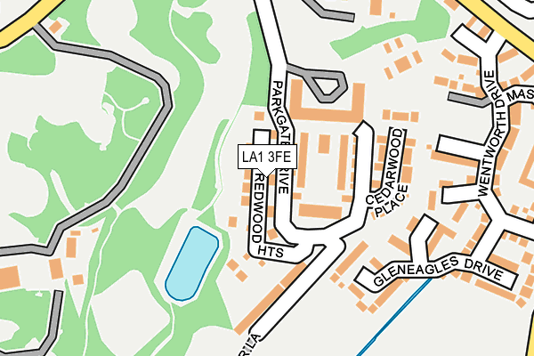 LA1 3FE map - OS OpenMap – Local (Ordnance Survey)