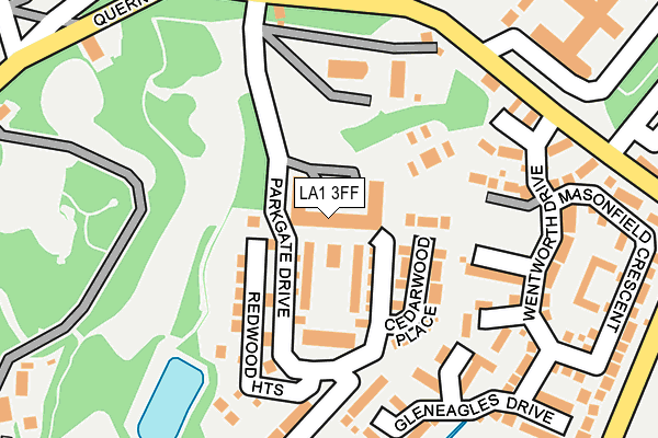 LA1 3FF map - OS OpenMap – Local (Ordnance Survey)