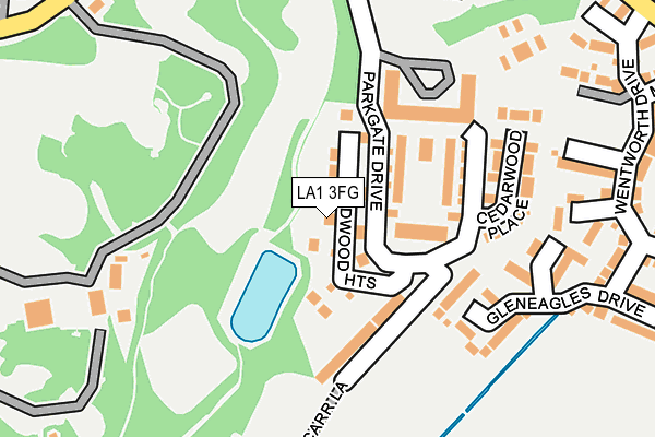 LA1 3FG map - OS OpenMap – Local (Ordnance Survey)