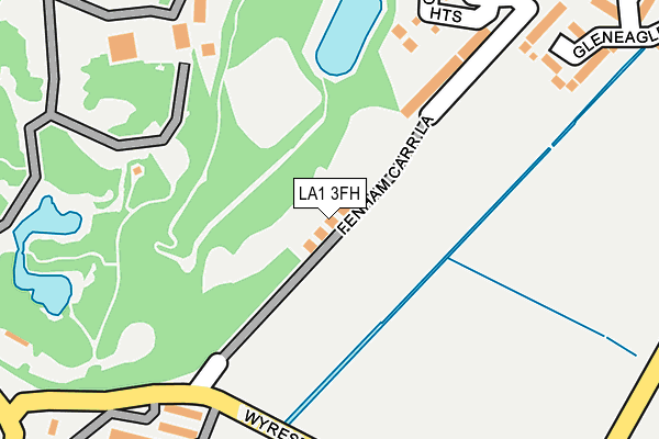 LA1 3FH map - OS OpenMap – Local (Ordnance Survey)