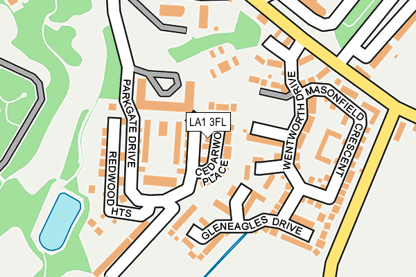 LA1 3FL map - OS OpenMap – Local (Ordnance Survey)