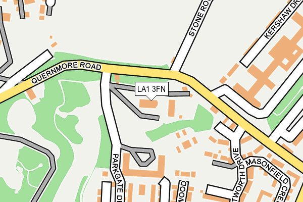 LA1 3FN map - OS OpenMap – Local (Ordnance Survey)