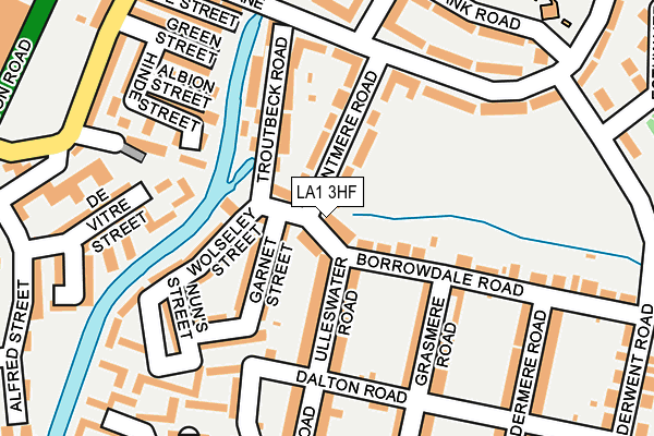 LA1 3HF map - OS OpenMap – Local (Ordnance Survey)