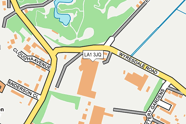 LA1 3JQ map - OS OpenMap – Local (Ordnance Survey)