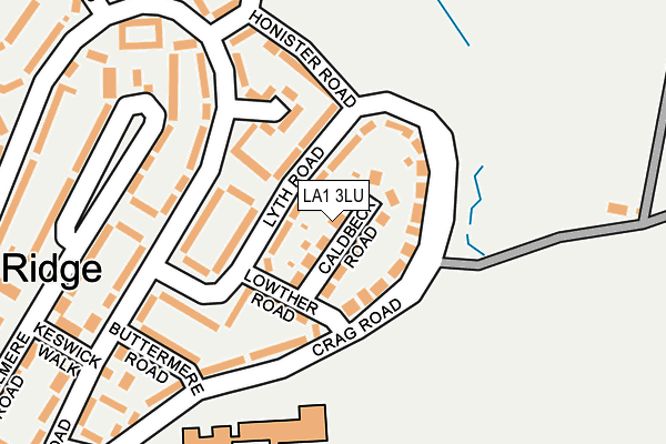 LA1 3LU map - OS OpenMap – Local (Ordnance Survey)