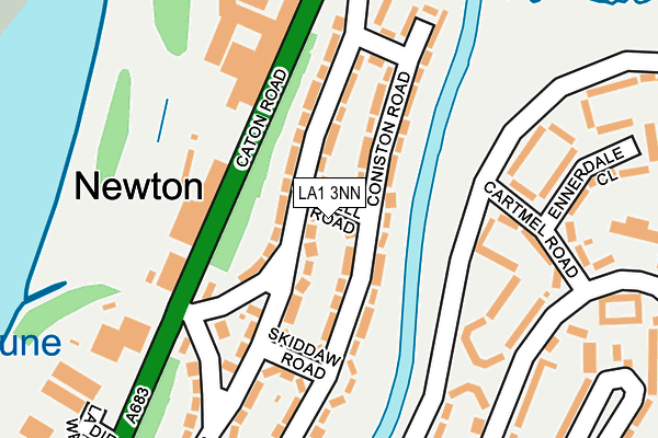 LA1 3NN map - OS OpenMap – Local (Ordnance Survey)