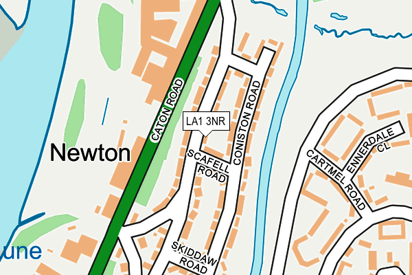 LA1 3NR map - OS OpenMap – Local (Ordnance Survey)