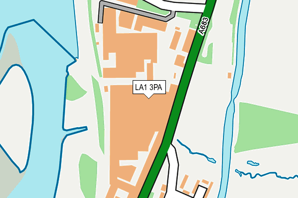 LA1 3PA map - OS OpenMap – Local (Ordnance Survey)