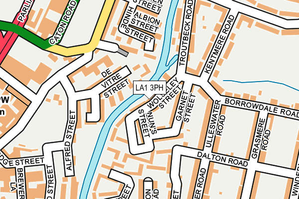 LA1 3PH map - OS OpenMap – Local (Ordnance Survey)
