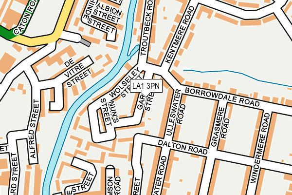 LA1 3PN map - OS OpenMap – Local (Ordnance Survey)
