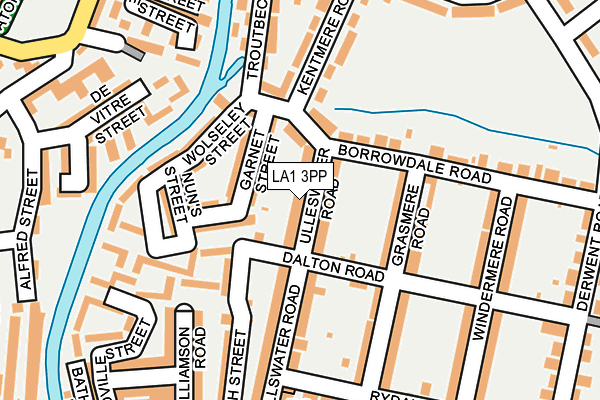 LA1 3PP map - OS OpenMap – Local (Ordnance Survey)