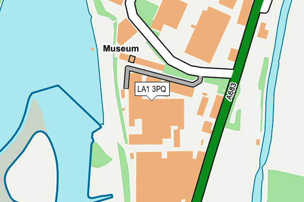 LA1 3PQ map - OS OpenMap – Local (Ordnance Survey)