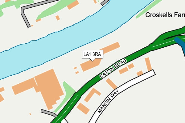 LA1 3RA map - OS OpenMap – Local (Ordnance Survey)