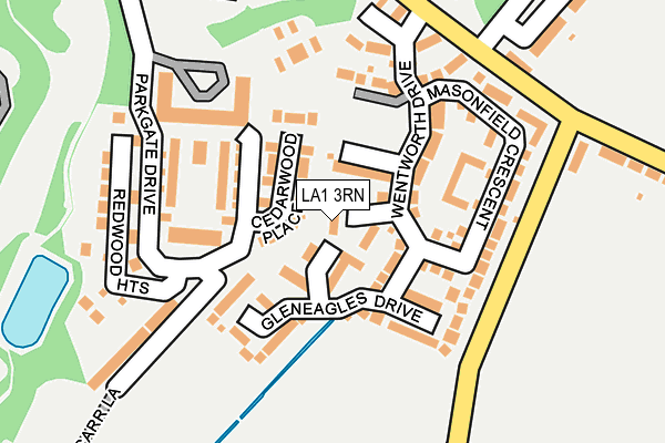 LA1 3RN map - OS OpenMap – Local (Ordnance Survey)