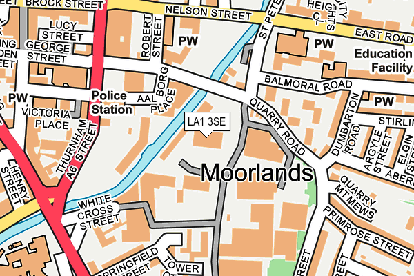 LA1 3SE map - OS OpenMap – Local (Ordnance Survey)