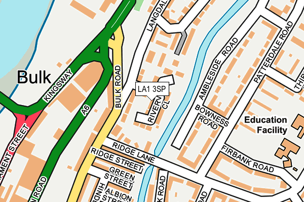 LA1 3SP map - OS OpenMap – Local (Ordnance Survey)