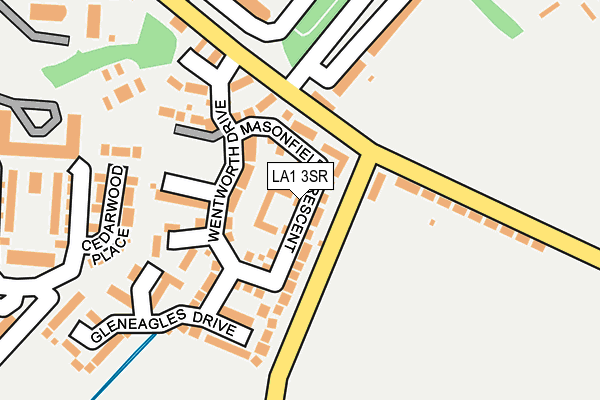 LA1 3SR map - OS OpenMap – Local (Ordnance Survey)