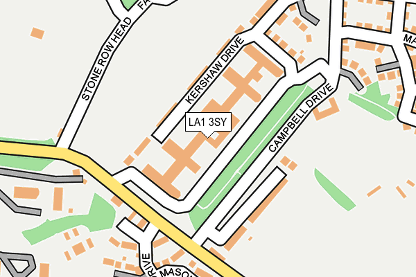 LA1 3SY map - OS OpenMap – Local (Ordnance Survey)