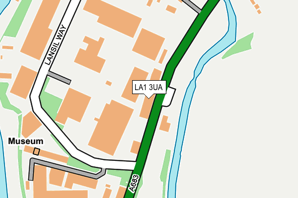 LA1 3UA map - OS OpenMap – Local (Ordnance Survey)