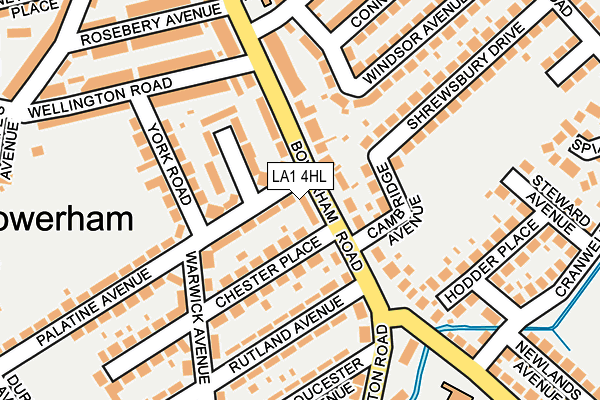 LA1 4HL map - OS OpenMap – Local (Ordnance Survey)
