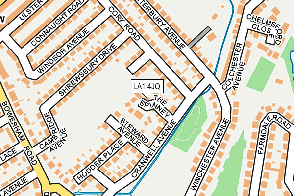 LA1 4JQ map - OS OpenMap – Local (Ordnance Survey)