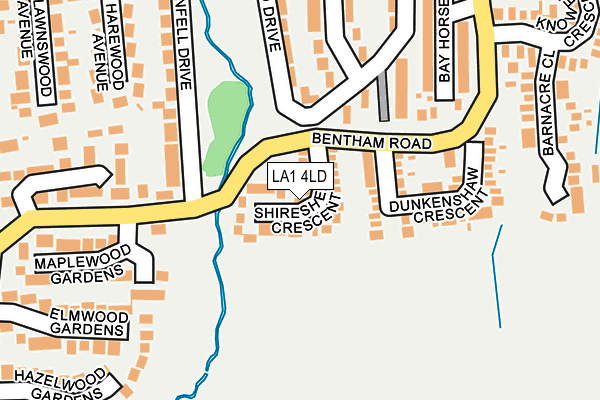 LA1 4LD map - OS OpenMap – Local (Ordnance Survey)
