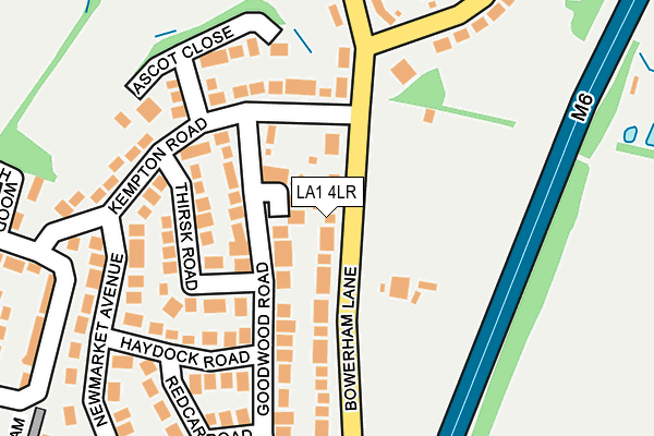 LA1 4LR map - OS OpenMap – Local (Ordnance Survey)