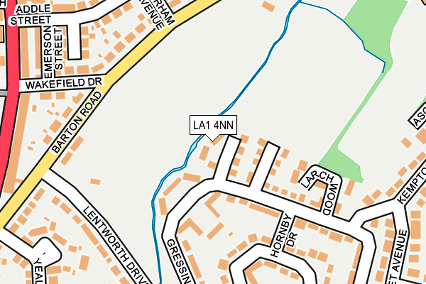LA1 4NN map - OS OpenMap – Local (Ordnance Survey)
