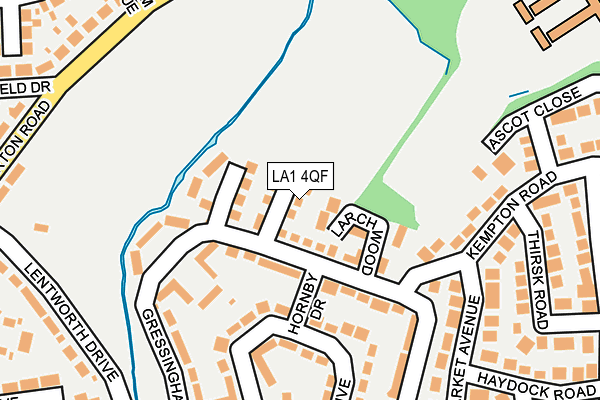 LA1 4QF map - OS OpenMap – Local (Ordnance Survey)