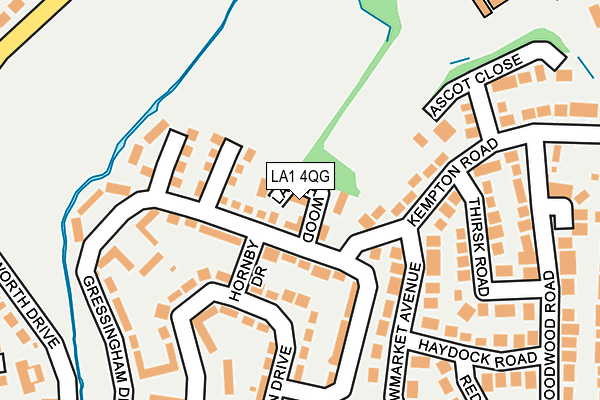 LA1 4QG map - OS OpenMap – Local (Ordnance Survey)