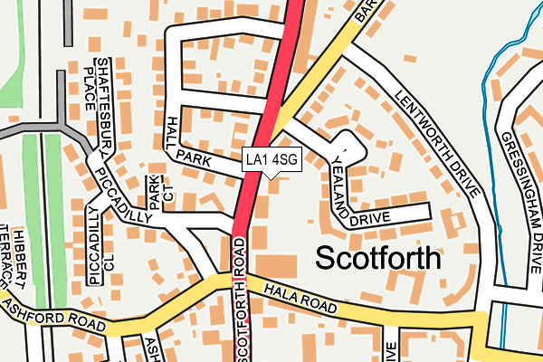 LA1 4SG map - OS OpenMap – Local (Ordnance Survey)