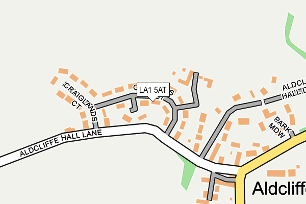 LA1 5AT map - OS OpenMap – Local (Ordnance Survey)