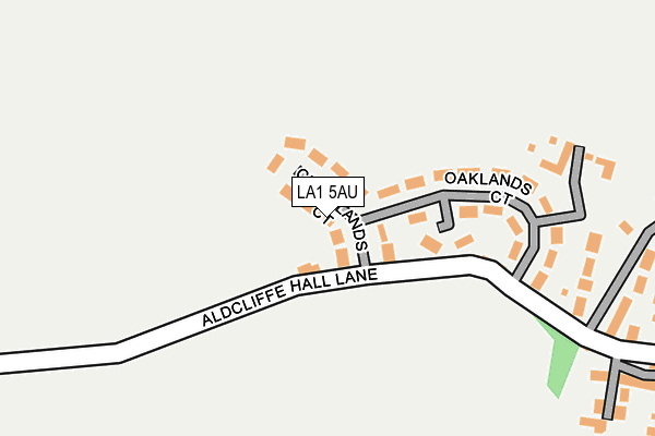 LA1 5AU map - OS OpenMap – Local (Ordnance Survey)