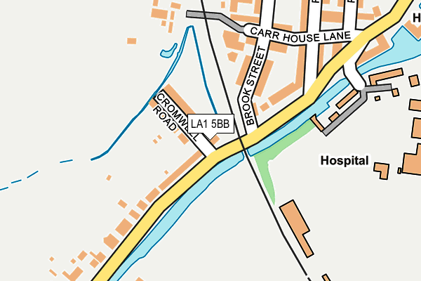 LA1 5BB map - OS OpenMap – Local (Ordnance Survey)