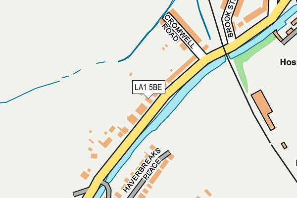 LA1 5BE map - OS OpenMap – Local (Ordnance Survey)
