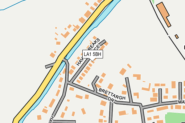 LA1 5BH map - OS OpenMap – Local (Ordnance Survey)