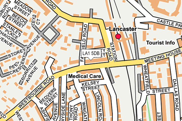 LA1 5DB map - OS OpenMap – Local (Ordnance Survey)
