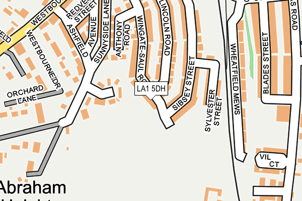 LA1 5DH map - OS OpenMap – Local (Ordnance Survey)