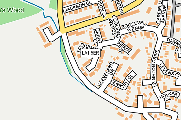 LA1 5ER map - OS OpenMap – Local (Ordnance Survey)