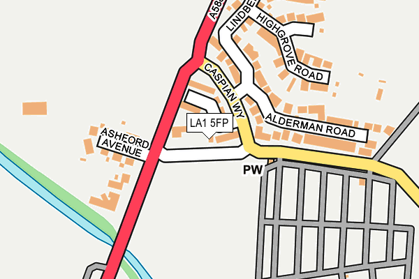 LA1 5FP map - OS OpenMap – Local (Ordnance Survey)