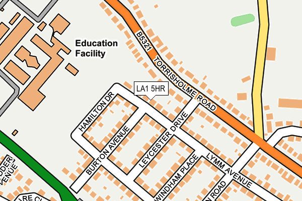 LA1 5HR map - OS OpenMap – Local (Ordnance Survey)