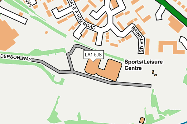 LA1 5JS map - OS OpenMap – Local (Ordnance Survey)