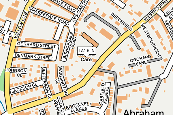 LA1 5LN map - OS OpenMap – Local (Ordnance Survey)