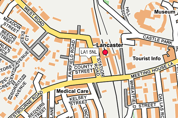 LA1 5NL map - OS OpenMap – Local (Ordnance Survey)