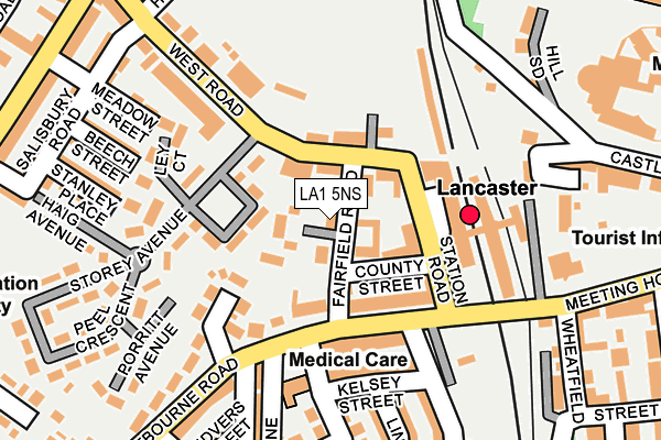 LA1 5NS map - OS OpenMap – Local (Ordnance Survey)