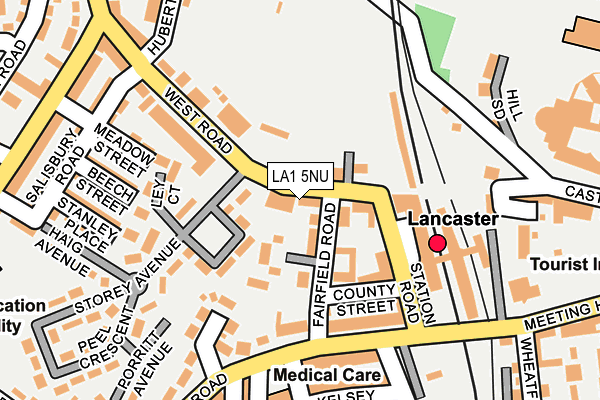 LA1 5NU map - OS OpenMap – Local (Ordnance Survey)