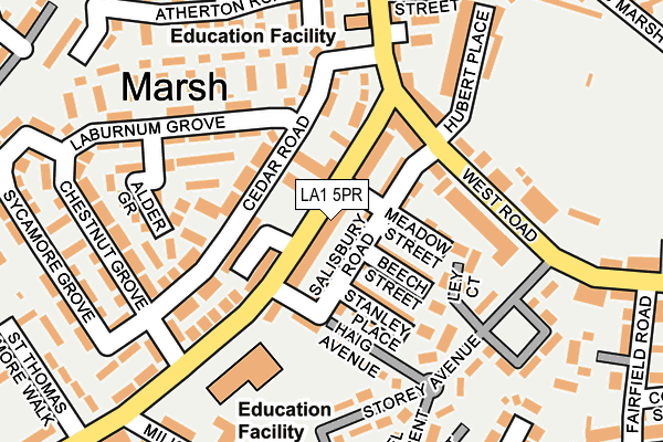 Map of LANCASTER BUILDING CONTRACTORS LIMITED at local scale