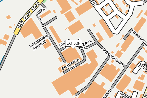 LA1 5QP map - OS OpenMap – Local (Ordnance Survey)