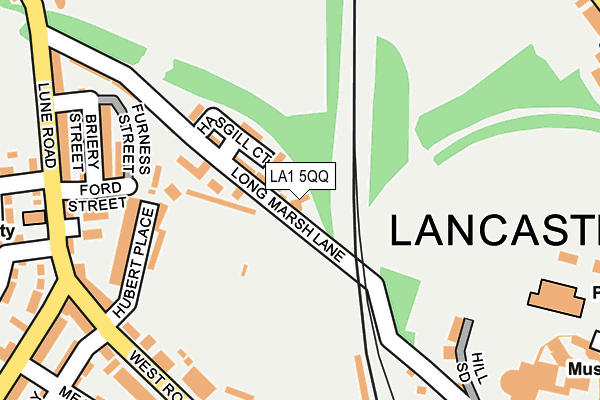 LA1 5QQ map - OS OpenMap – Local (Ordnance Survey)