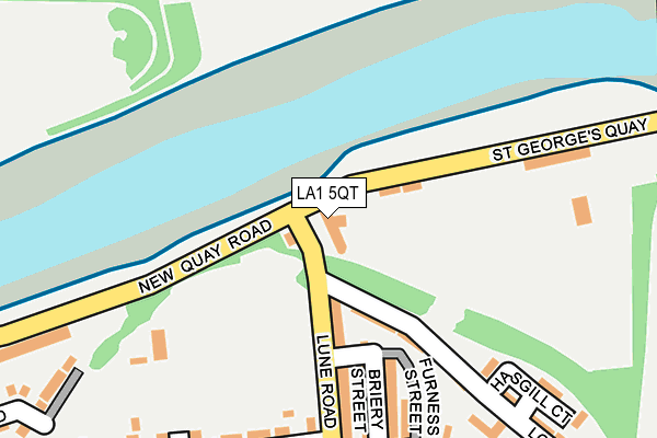 LA1 5QT map - OS OpenMap – Local (Ordnance Survey)